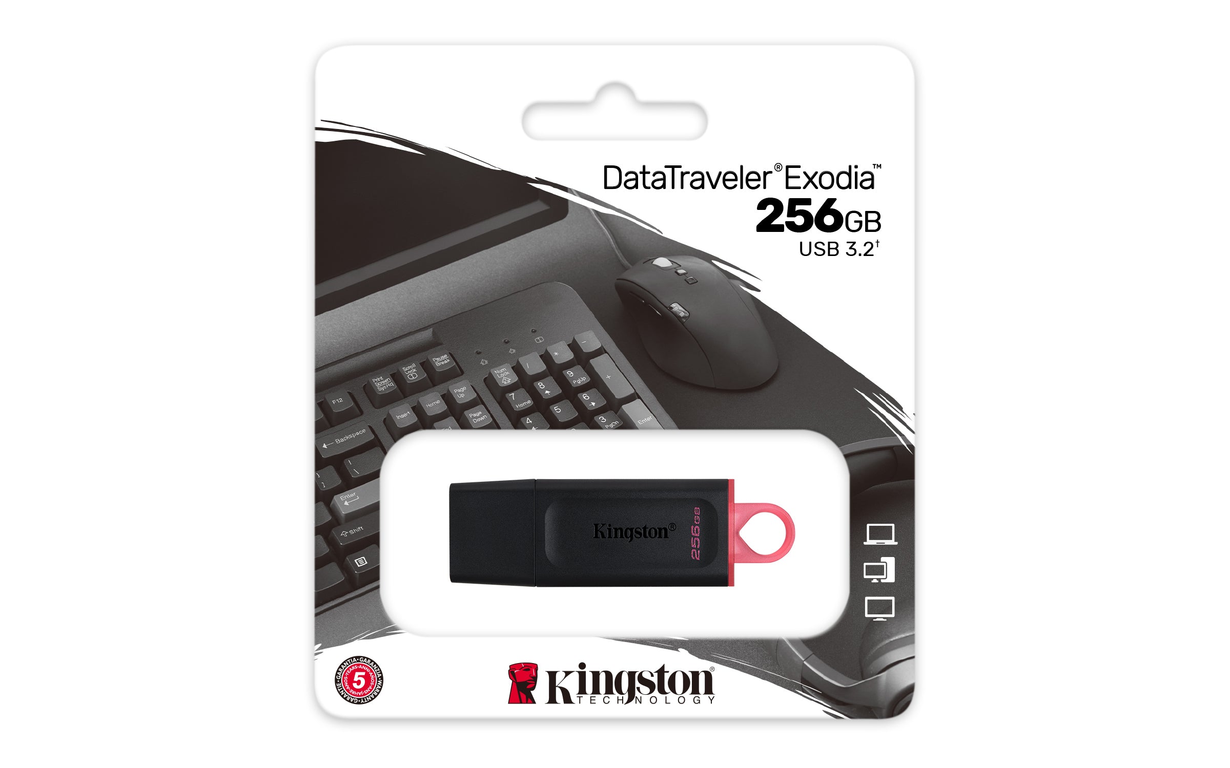  Kingston Technology DTX/256GB 0740617310023|740617310023 USB-Sticka DataTraveler  Exodia www.electricalstuff.se ElectricalSt