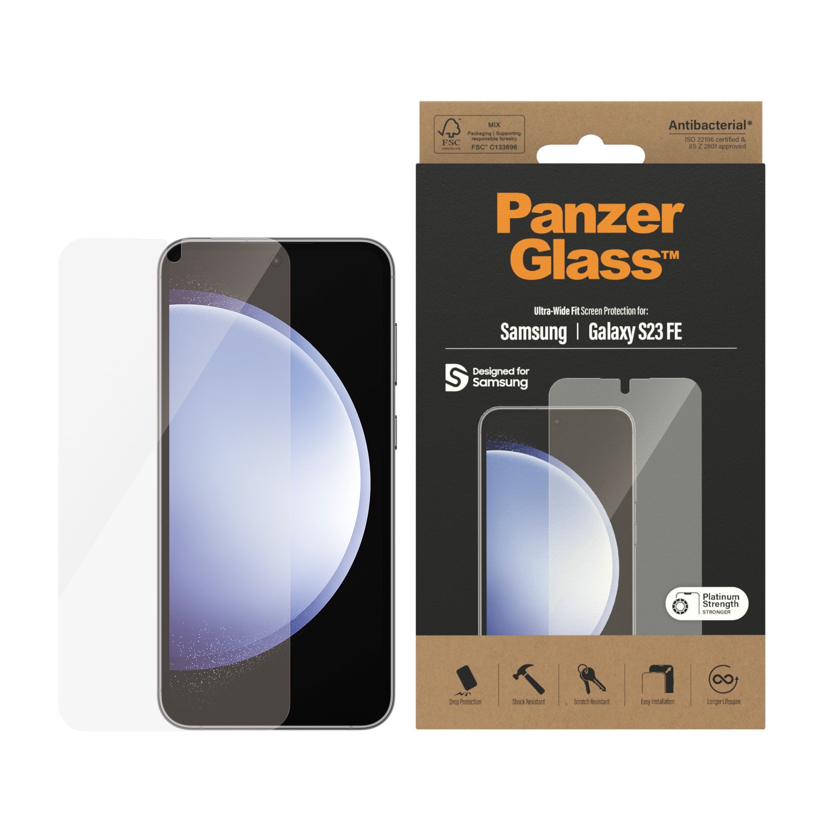  skydd Samsung 1 styck PanzerGlass 7341 5711724073410 Skärm- och Baksidesskydd till Mobiltelefoner   7341 www.electricalstuff