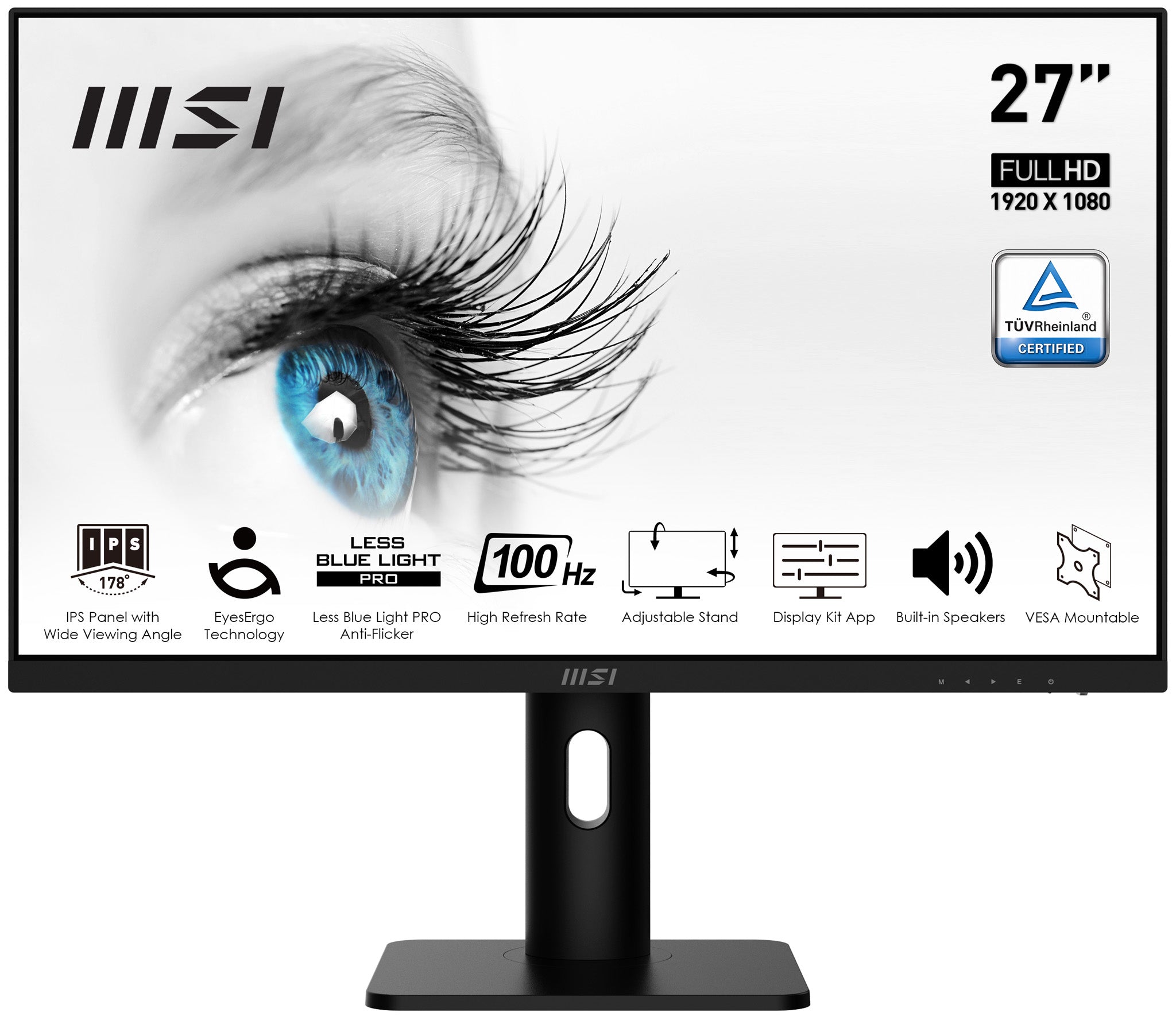 www.electricalstuff.se ElectricalStuff.se   MSI Pro MP273AP platta pc-skärmar 68,6 cm (27") 1920 x 1080 pixlar Full HD Svart
