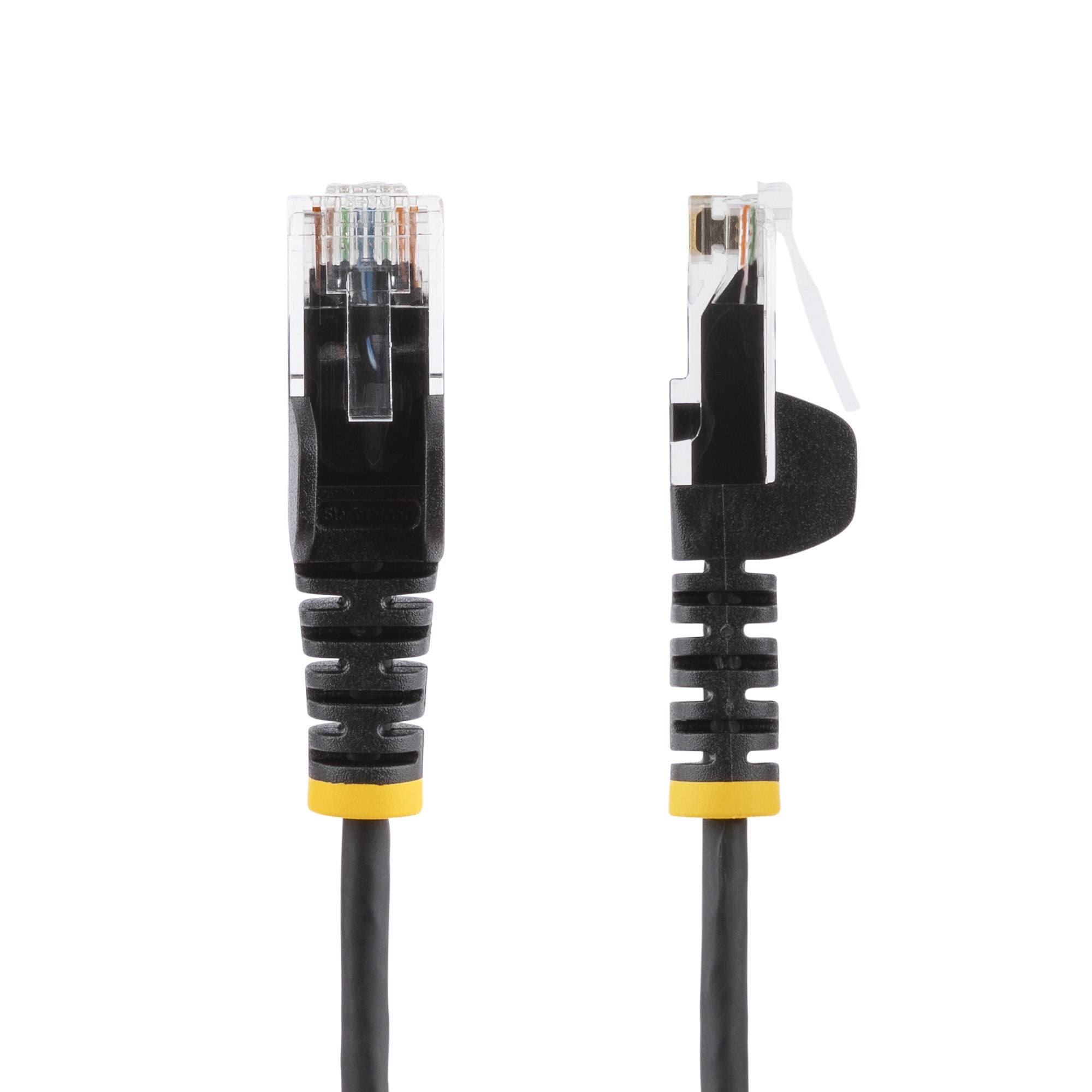  m N6PAT100CMBKS 0065030882705|065030882705 Nätverkskablar   1 m CAT6-kabel - Tunn - Hakfria RJ45-kontakter - Svart www.elect