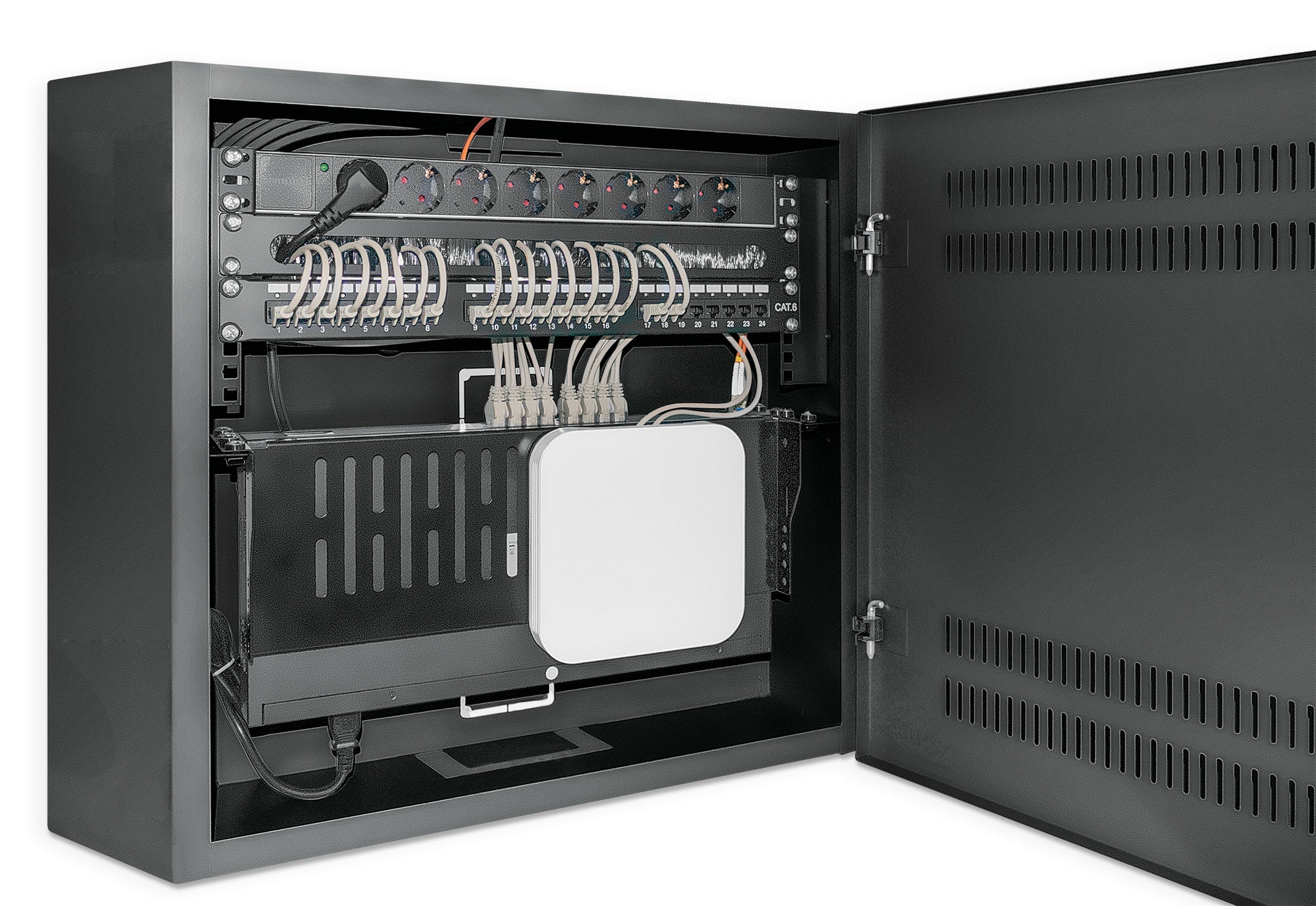  3689 www.electricalstuff.se ElectricalStuff.se   Intellinet 713689 rack 2U/4U Väggmonterad rack Svart Intellinet 713689 0766