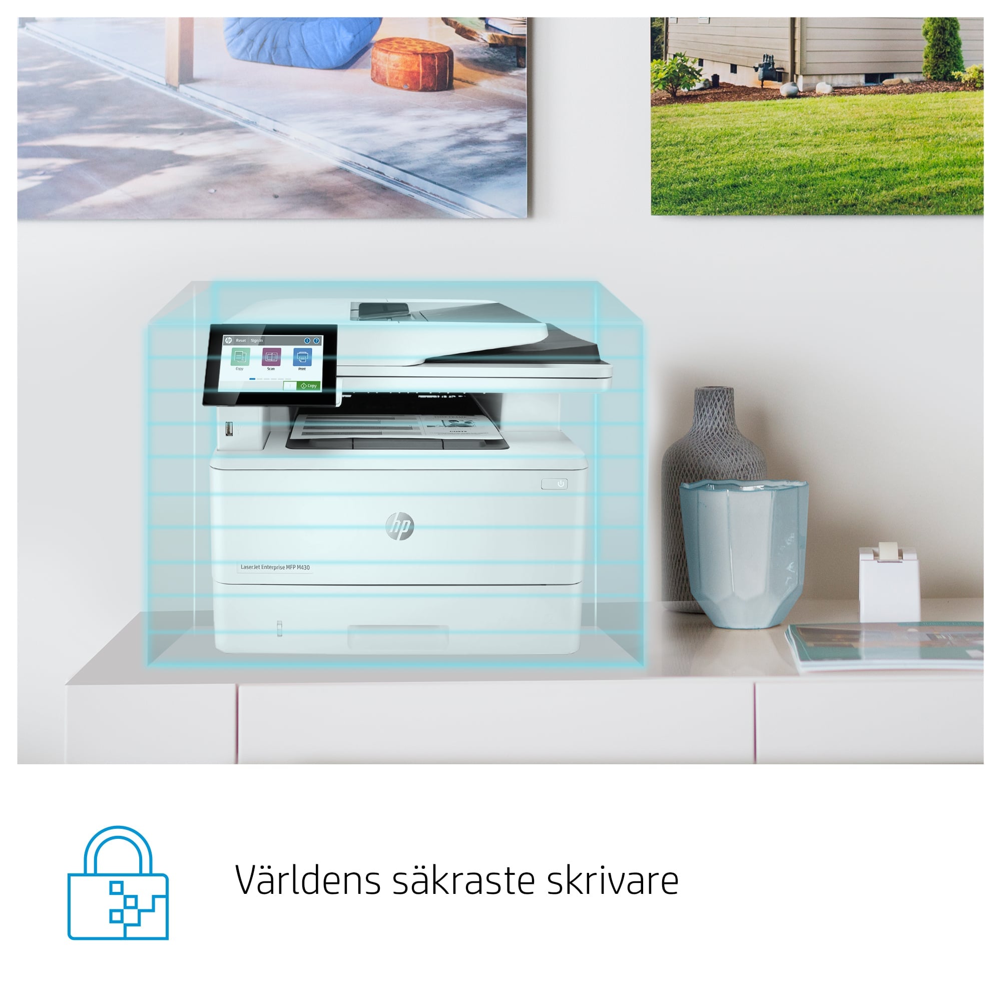  ax, 50-arks ADF; Dubbelsidig utskrift; Dubbelsidig skanning; Utskrift från USB-port på framsidan; Kompakt storlek; Energieff
