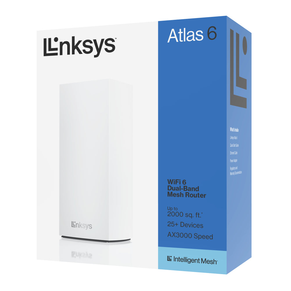   5 GHz) Wi-Fi 6 (802.11ax) Vit 3 Intern Linksys MX2001-KE 4260184673186|0745883829972|745883829972 Mesh Wi-Fi-system   Atlas