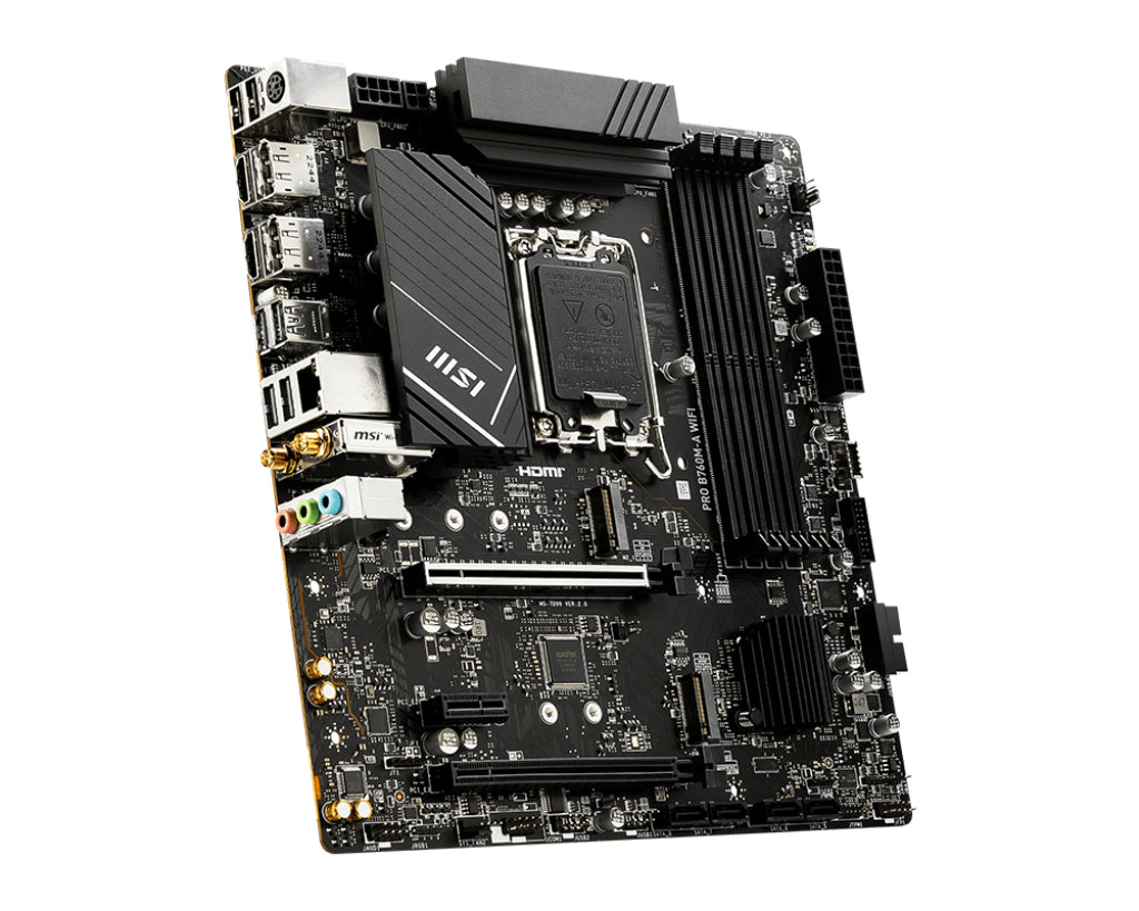  Stuff.se   MSI PRO B760M-A WIFI moderkort Intel B760 LGA 1700 micro ATX MSI PRO B760M-A WIFI 4711377059572 Moderkort   PRO B