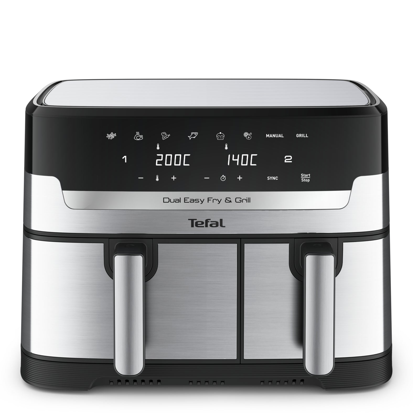  ös Rostfritt stål Tefal EY905D10 3045380024236 Fritöser Dual Easy Fry & Grill  EY905D www.electricalstuff.se ElectricalStuff