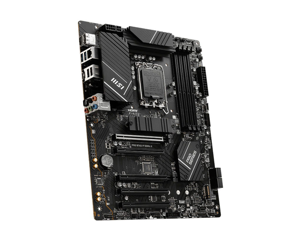  Stuff.se   MSI PRO B760-P DDR4 II moderkort Intel B760 LGA 1700 ATX MSI PRO B760-P DDR4 II 4711377128889 Moderkort   PRO B76