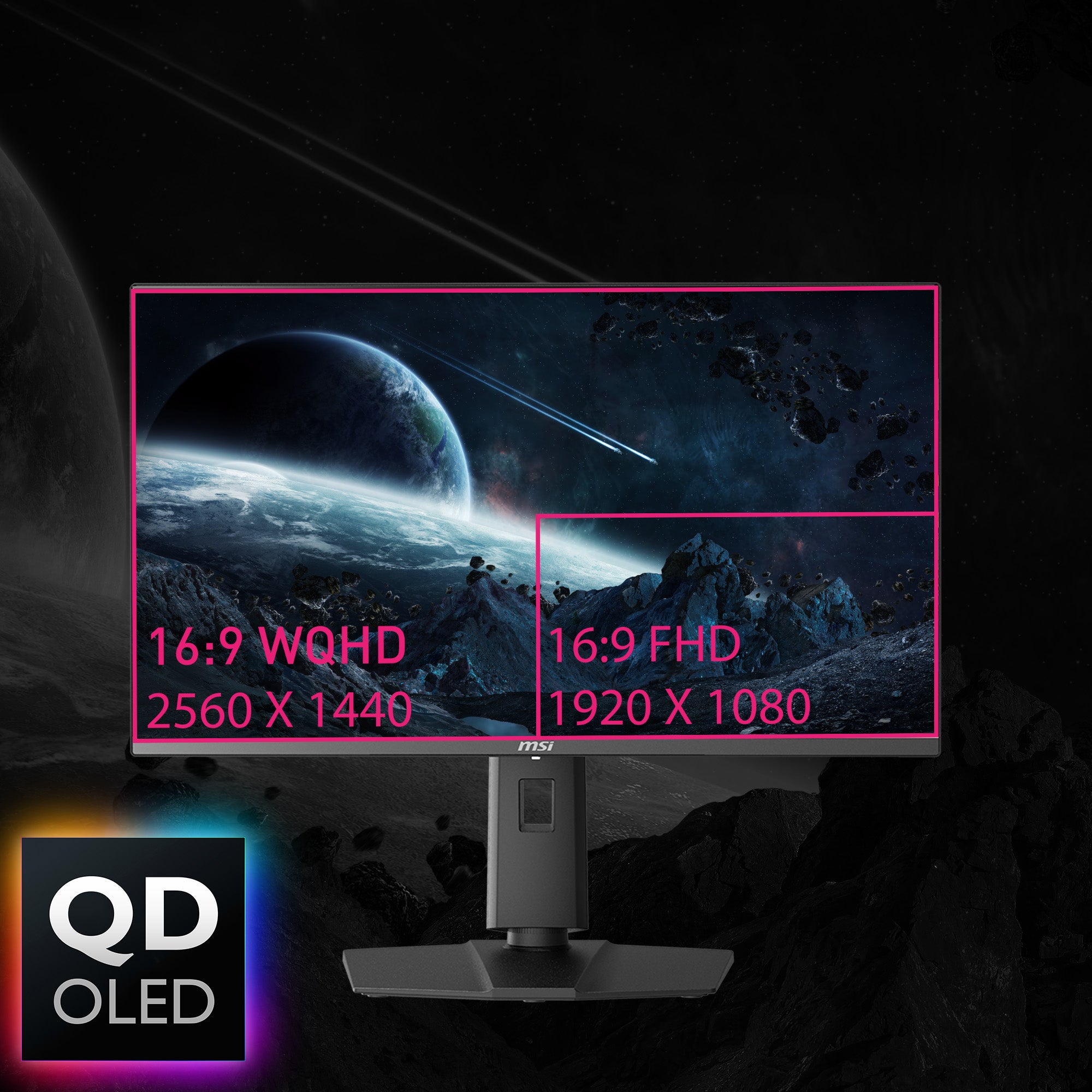  kärmar 67,3 cm (26.5") 2560 x 1440 pixlar Wide Quad HD Svart MSI MPG 271QRXDE QD-OLED 4711377159425 Platta Pc-Skärmar   MPG 