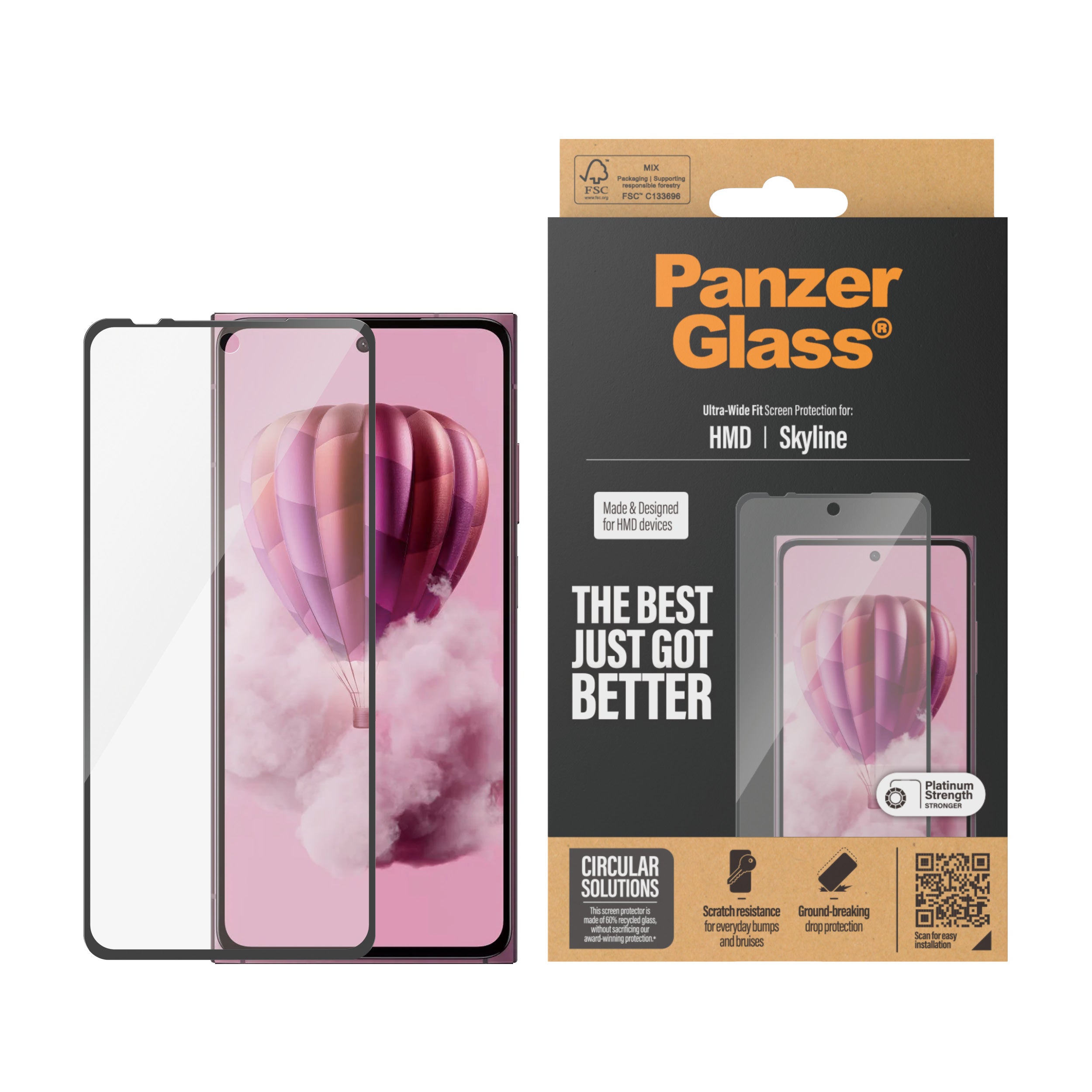  skydd HMD 1 styck PanzerGlass 6805 5715685002205 Skärm- och Baksidesskydd till Mobiltelefoner   6805 www.electricalstuff.se 