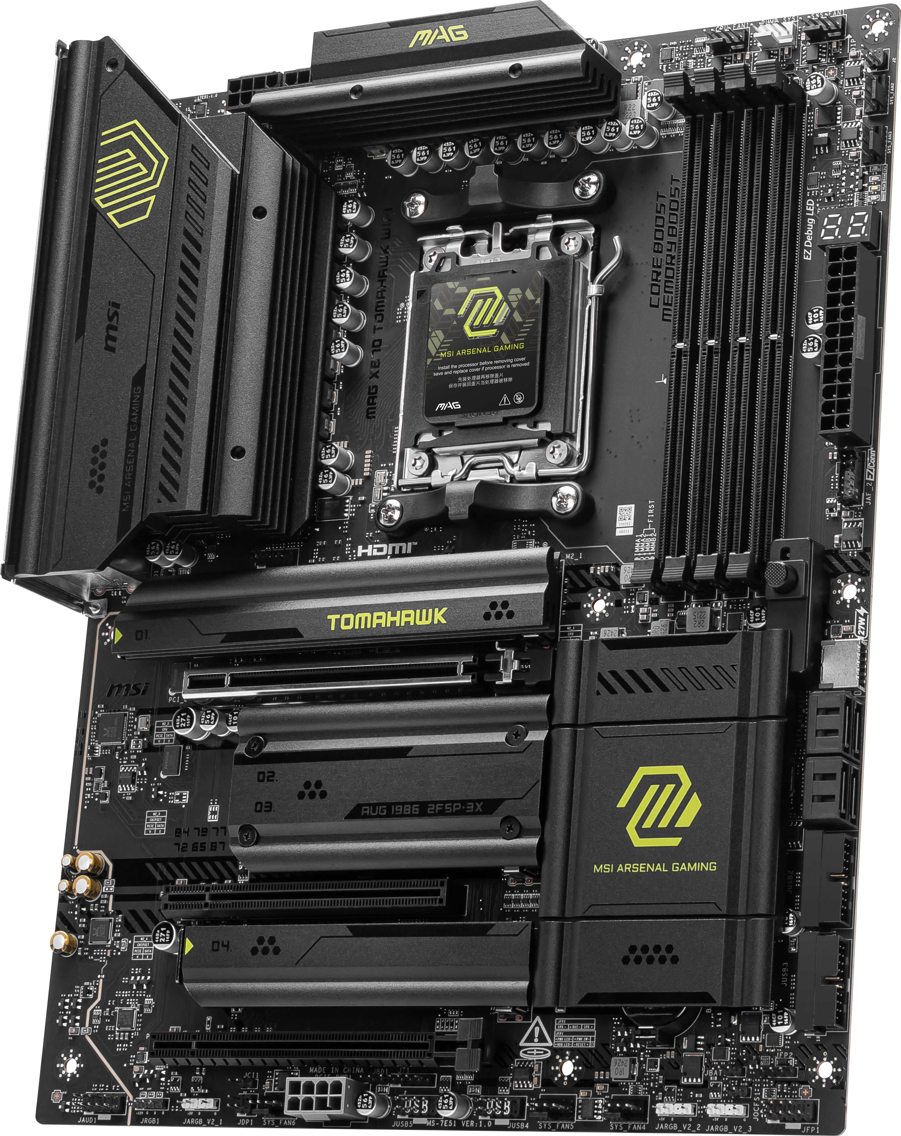  WIFI moderkort AMD X870 AM5-sockel ATX MSI MAG X870 TOMAHAWK WIFI 4711377254557 Moderkort   MAG X870 TOMAHAWK WIFI www.elect