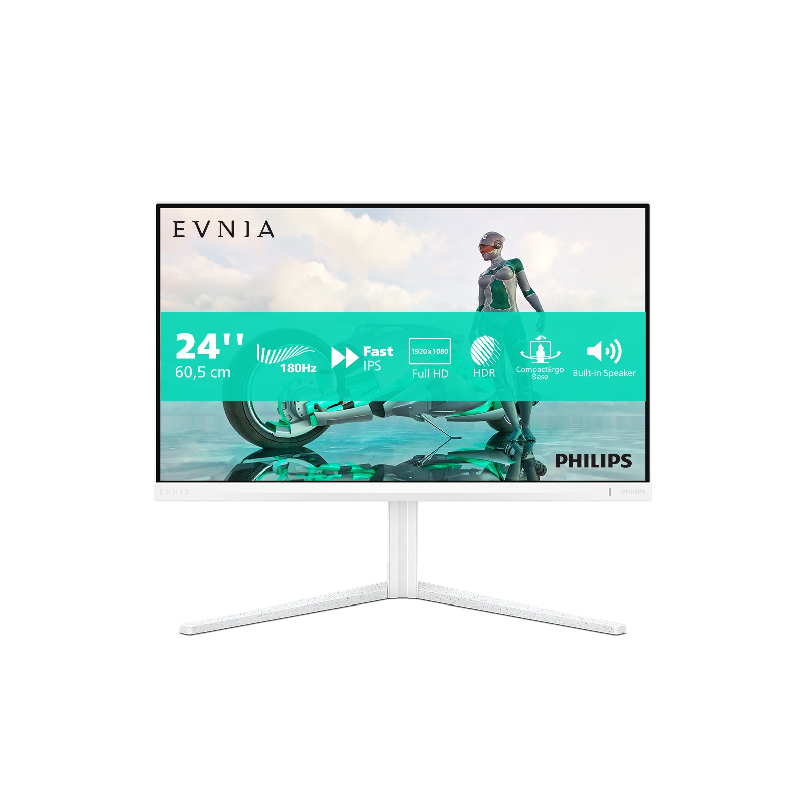  uff.se   Philips Evnia 24M2N3201A/00 platta pc-skärmar 60,5 cm (23.8") 1920 x 1080 pixlar Full HD LCD Vit Philips 24M2N3201A