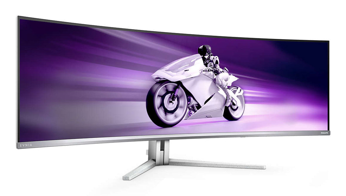 uff.se   Philips Evnia 8000 49M2C8900/00 platta pc-skärmar 124,2 cm (48.9") 5120 x 1440 pixlar Dual QHD QD-OLED Vit Philips 