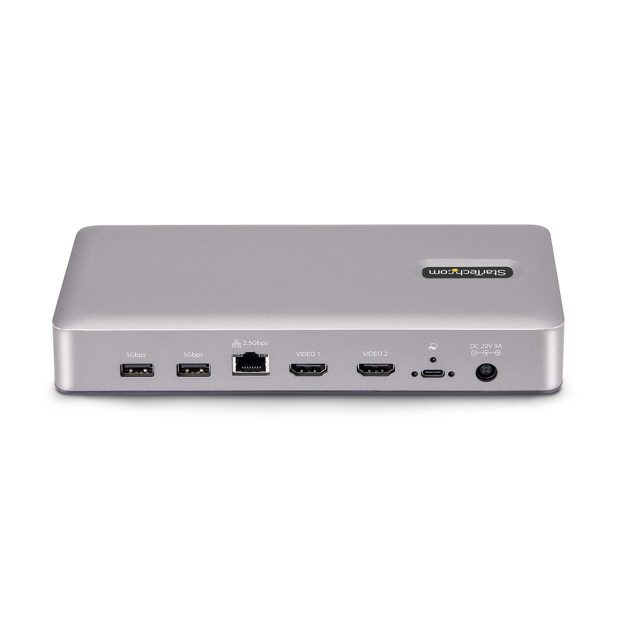   USB-C 40 Gbps, dubbel video-HDMI, upp till 2x 4K 60 Hz 4:4:4 (RGB) eller 2x 4K 120 Hz 4:2:2, dockningsstation för flera bil