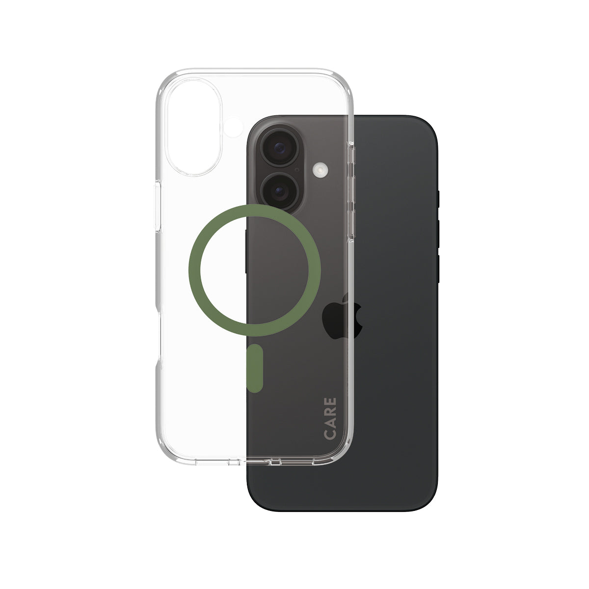  www.electricalstuff.se ElectricalStuff.se   PanzerGlass CARE by PG Green MagSafe iPhone16 6.7 mobiltelefonfodral Omslag Tran