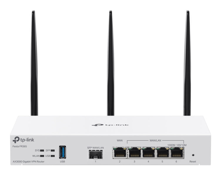  www.electricalstuff.se ElectricalStuff.se   TP-Link FESTA FR365 trådlös router Gigabit Ethernet Dual-band (2.4GHz + 5GHz or 