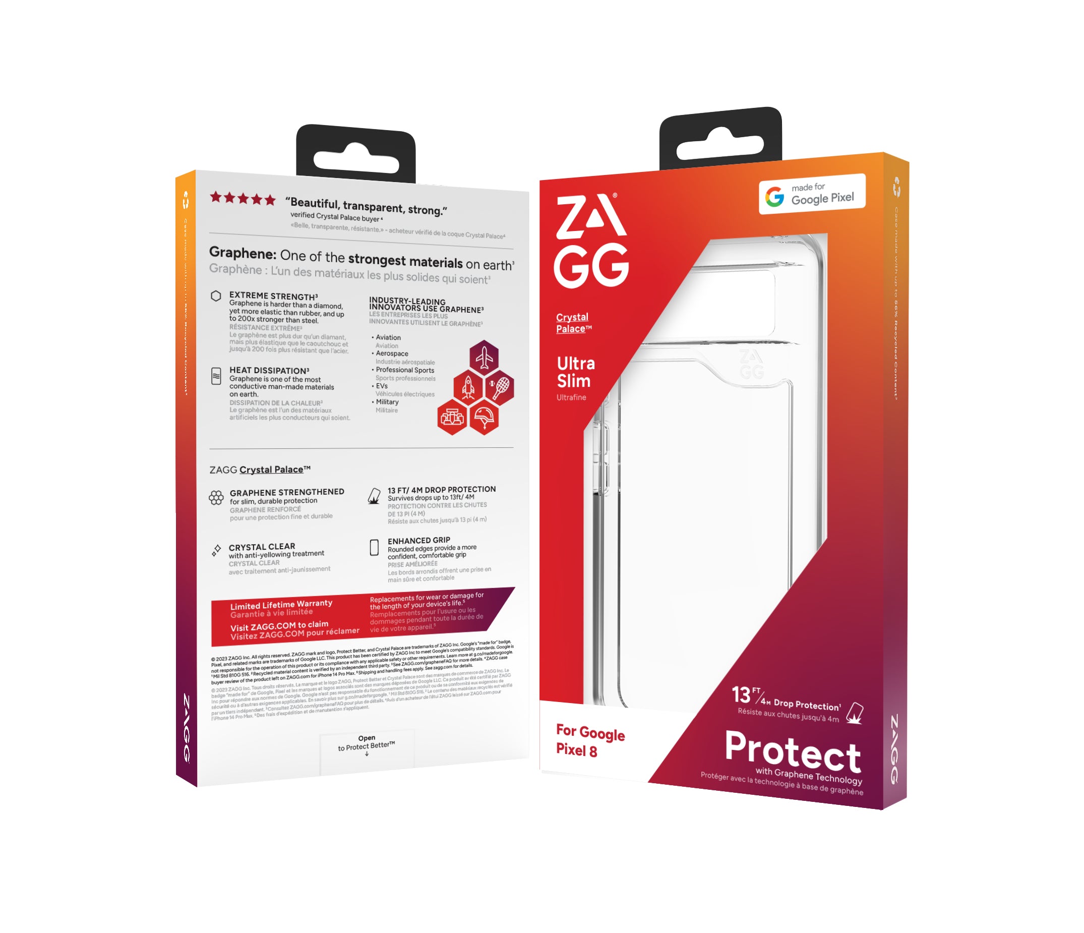  tuff.se   ZAGG Crystal Palace mobiltelefonfodral 15,8 cm (6.2") Omslag Transparent ZAGG 702312744 0840056194779|840056194779