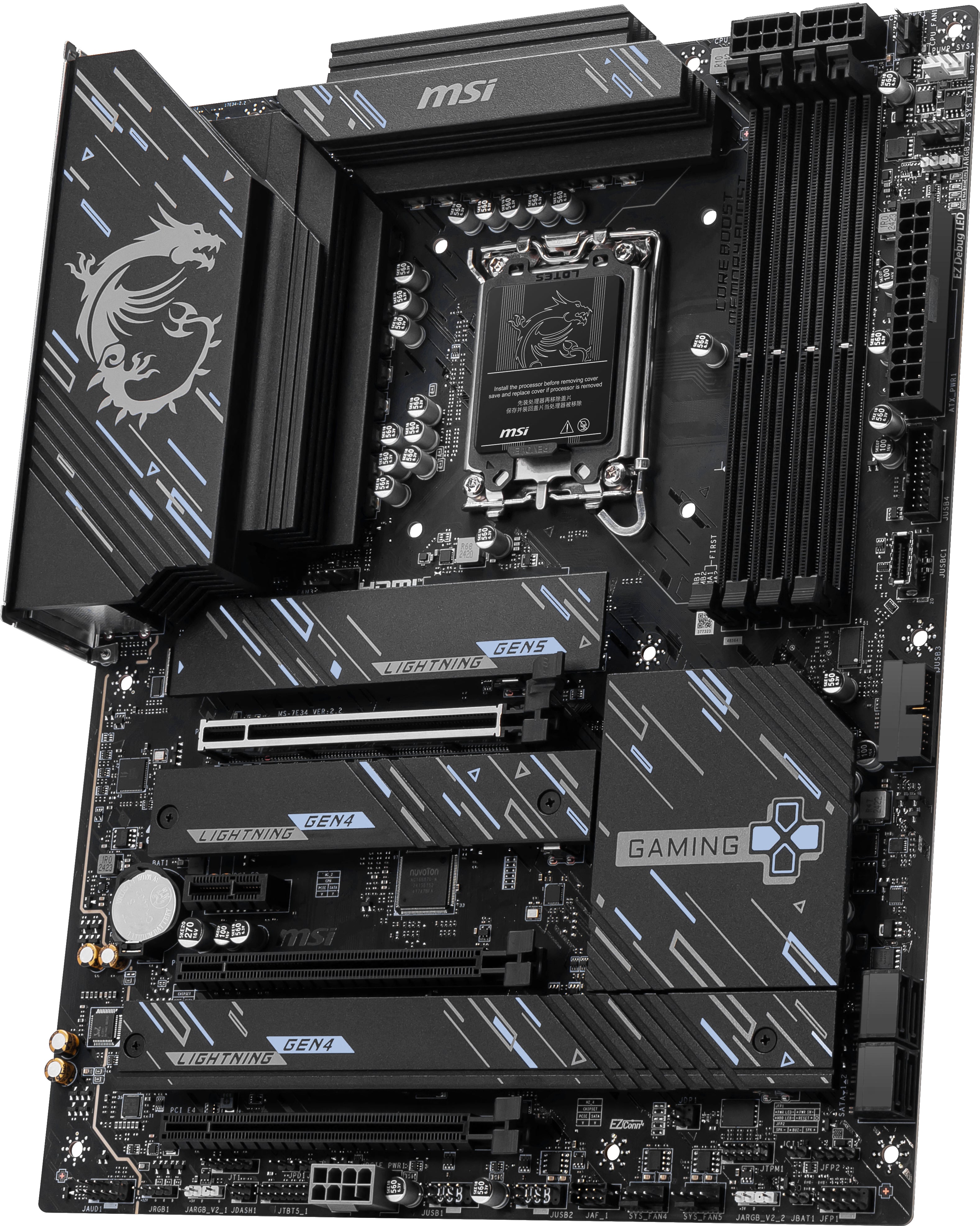  NG PLUS WIFI moderkort Intel Z890 LGA 1851 (Socket V1) ATX MSI Z890 GAMING PLUS WIFI 4711377257718 Moderkort   Z890 GAMING P