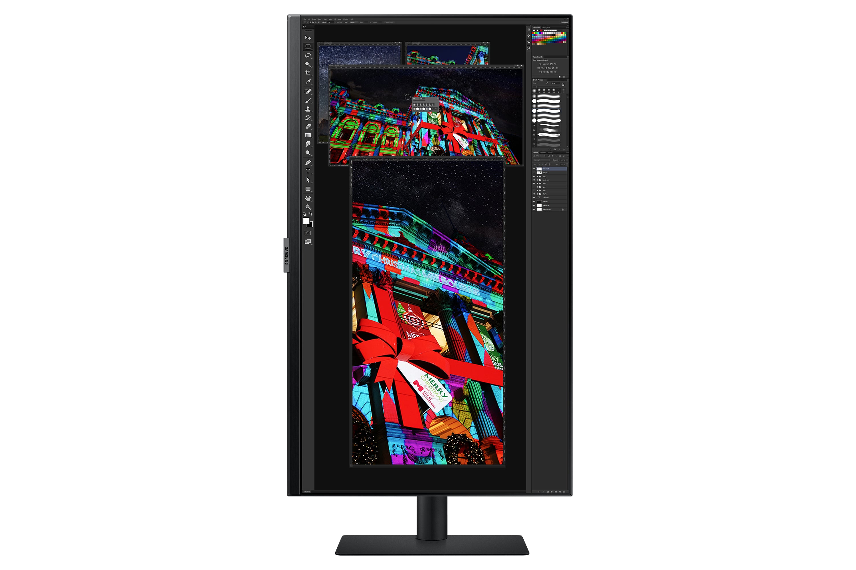  sung S80UA platta pc-skärmar 68,6 cm (27") 3840 x 2160 pixlar 4K Ultra HD LCD Svart Samsung LS27A800UJPXEN 8806094770551 Pla
