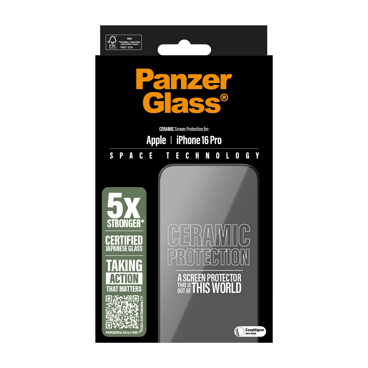  Phone 16P 6.3Inch UWF PanzerGlass 2854 5715685002304 Övrigt   PG Ceramic Scrn iPhone 16P 6.3Inch UWF www.electricalstuff.se 