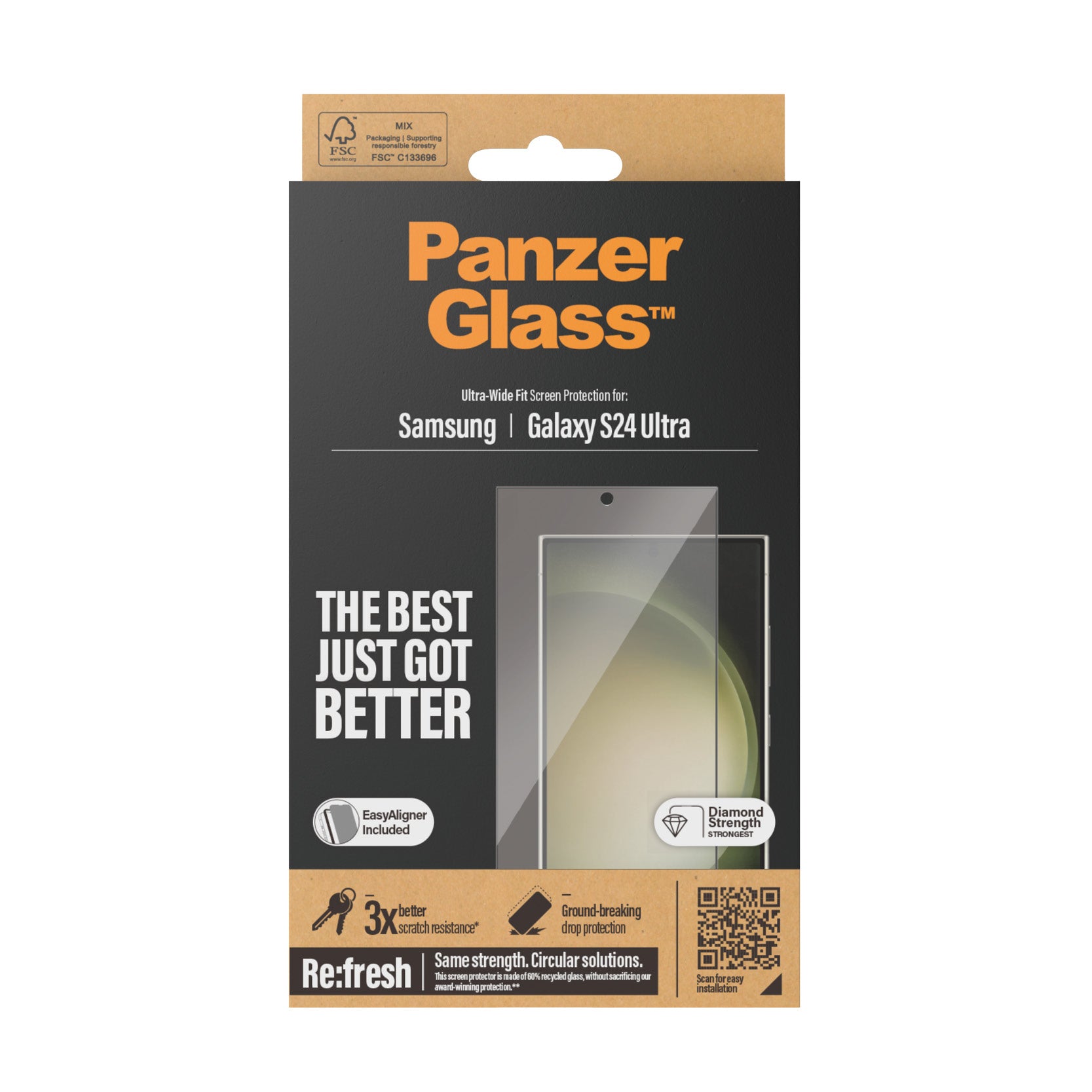    PanzerGlass Ultra Wide Fit Genomskinligt skärmskydd Samsung 1 styck PanzerGlass 7352 5711724073526 Skärm- och Baksidesskyd