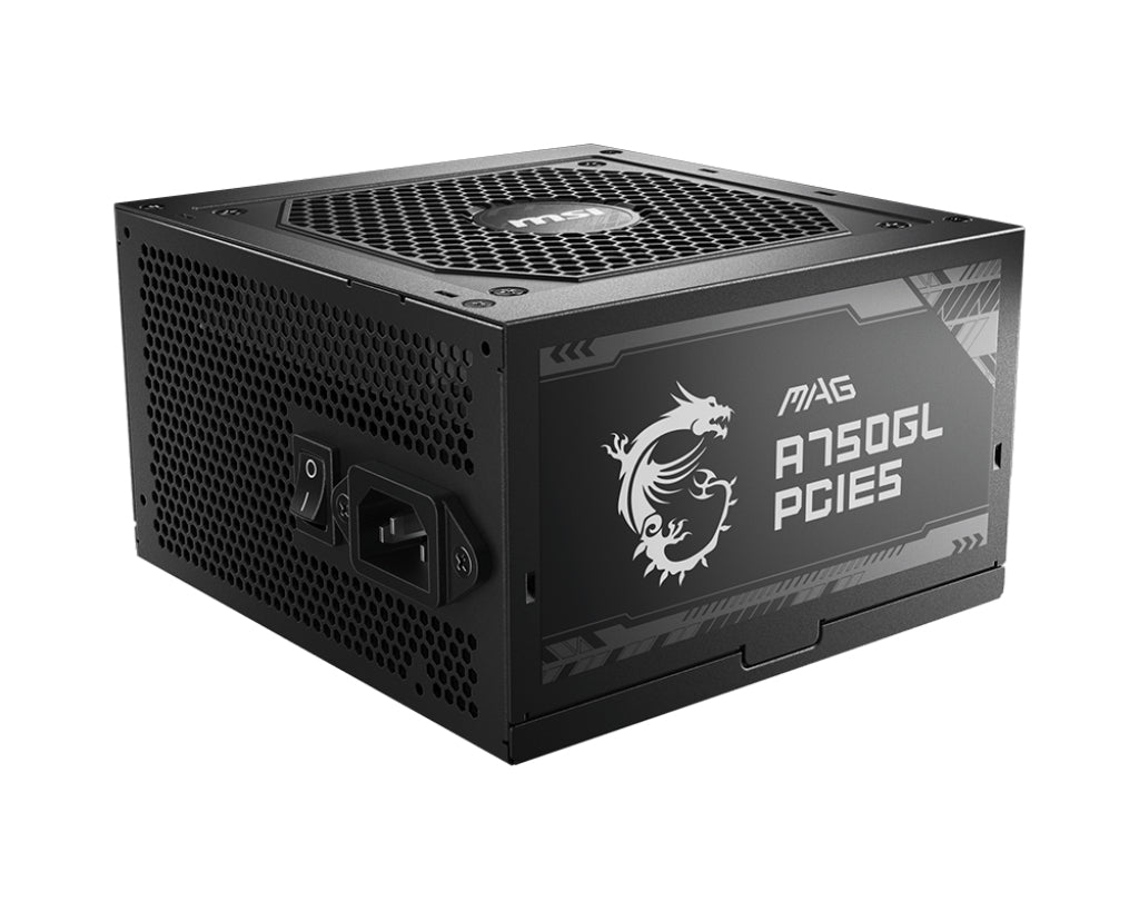  www.electricalstuff.se ElectricalStuff.se   MSI MAG A750GL PCIE5 strömförsörjningsenheter 750 W 20+4 pin ATX ATX Svart MSI M