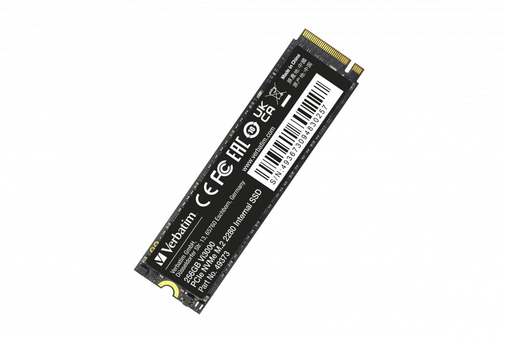  3942493730 SSD-Hårddisk   Vi3000 www.electricalstuff.se ElectricalStuff.se   Verbatim Vi3000 256 GB M.2 PCI Express 3.0 NVMe