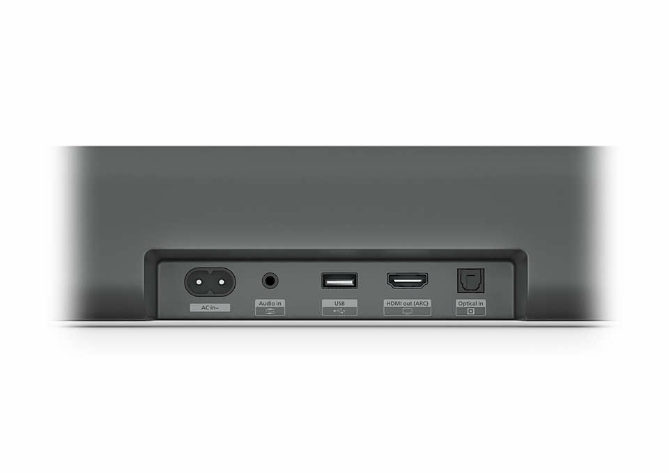   ElectricalStuff.se   Philips TAB5309/10 soundbar-högtalare Grå 2.1 kanaler 120 W Philips TAB5309/10 4895229136779 Soundbar-
