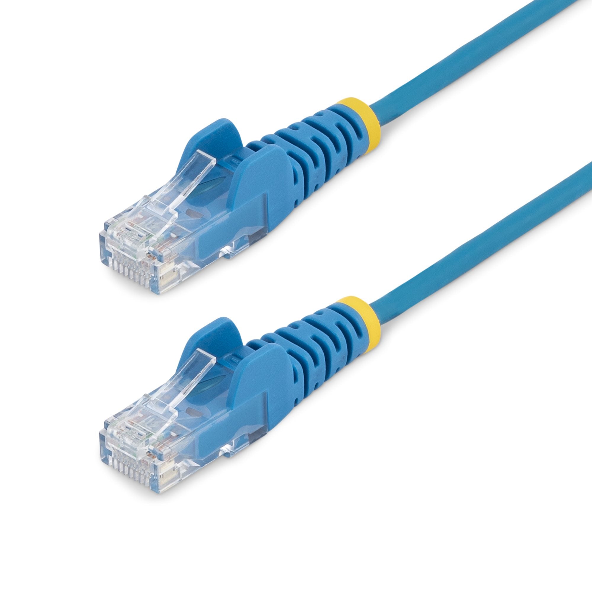  www.electricalstuff.se ElectricalStuff.se   StarTech.com 2,5 m CAT6-kabel - Tunn - Ej hakfria RJ45-kontakter - Blå StarTech.