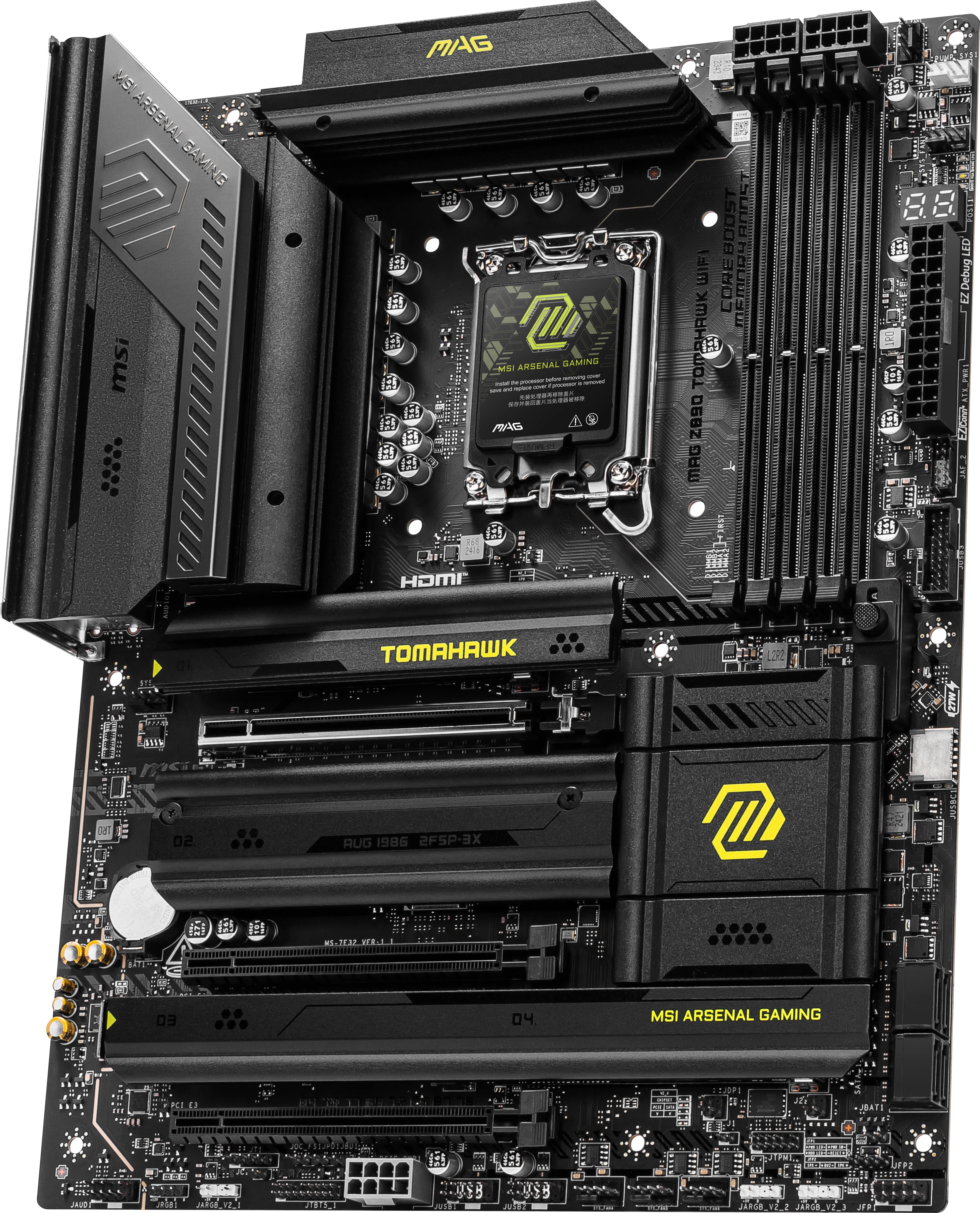  90 TOMAHAWK WIFI moderkort Intel Z890 LGA 1851 (Socket V1) ATX MSI MAG Z890 TOMAHAWK WIFI 4711377259712 Moderkort   MAG Z890
