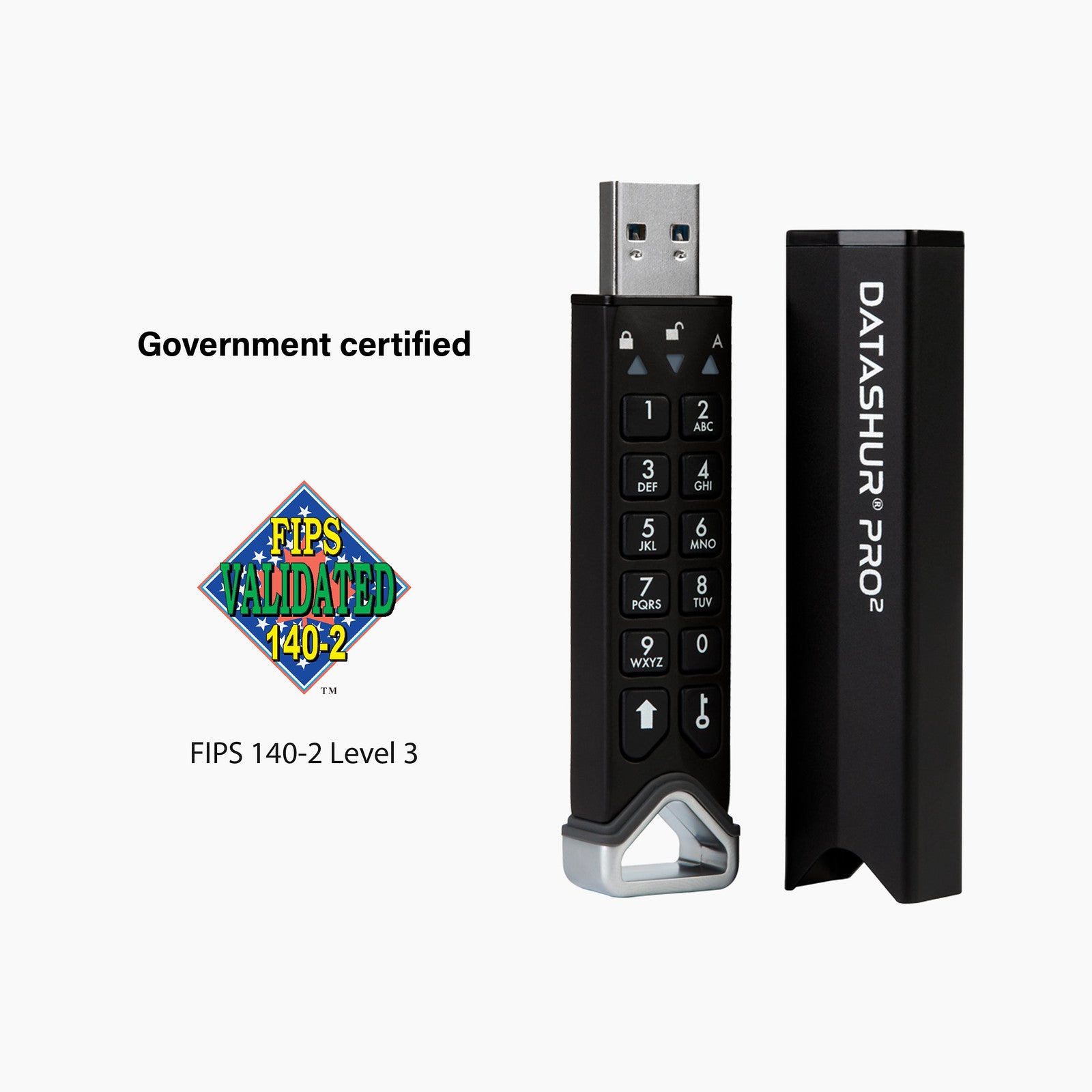  2 USB-sticka 4 GB USB Type-A 3.2 Gen 1 (3.1 Gen 1) Svart iStorage IS-FL-DP2-256-4 5060220252547|0810111420372|810111420372 U