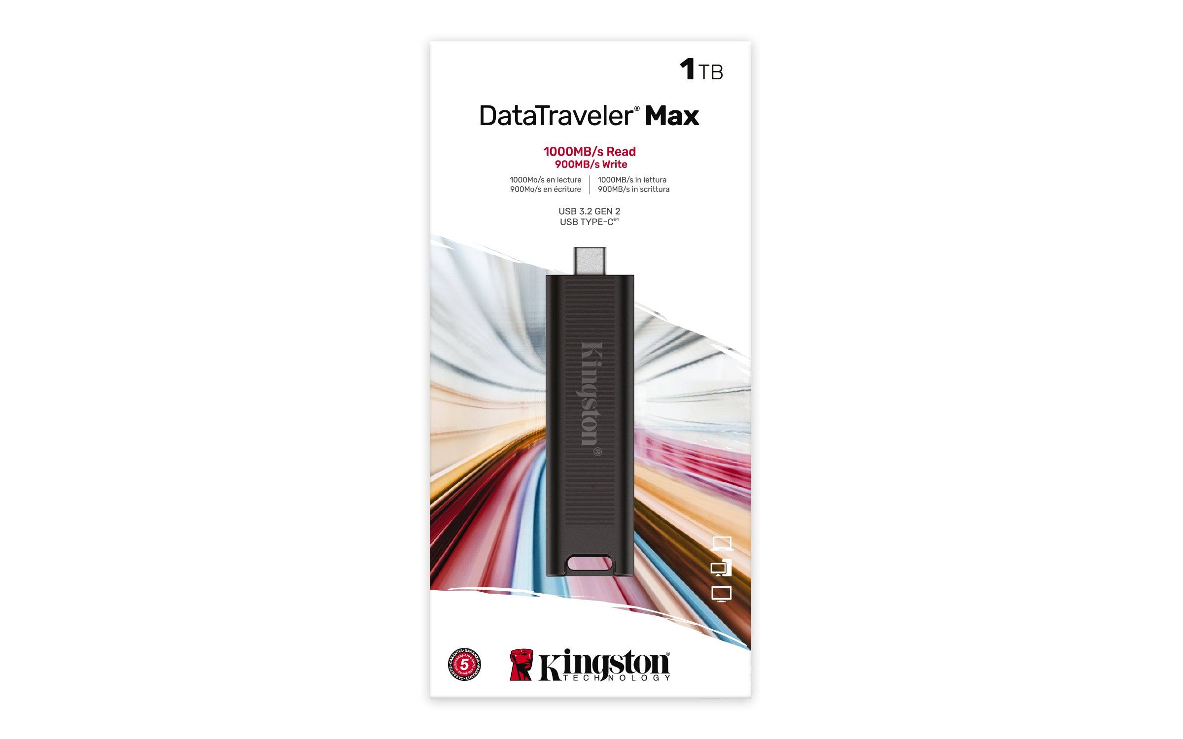 lectricalstuff.se ElectricalStuff.se   Kingston Technology DataTraveler Max USB-sticka 1 TB USB Type-C 3.2 Gen 2 (3.1 Gen 2)