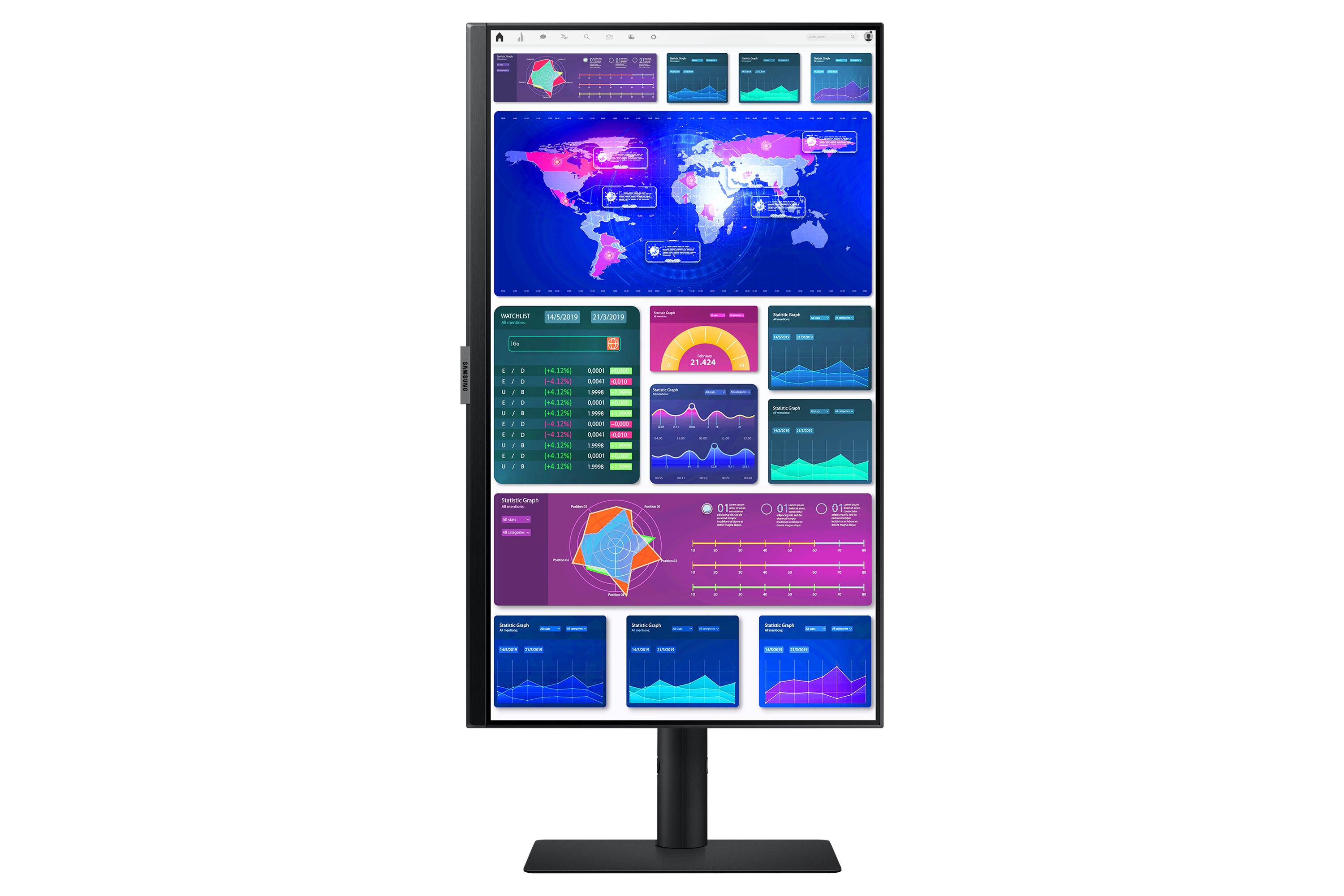  -skärmar 61 cm (24") 2560 x 1440 pixlar Quad HD LCD Svart Samsung LS24A600UCUXEN 8592978370862|8806090952616 Platta Pc-Skärm