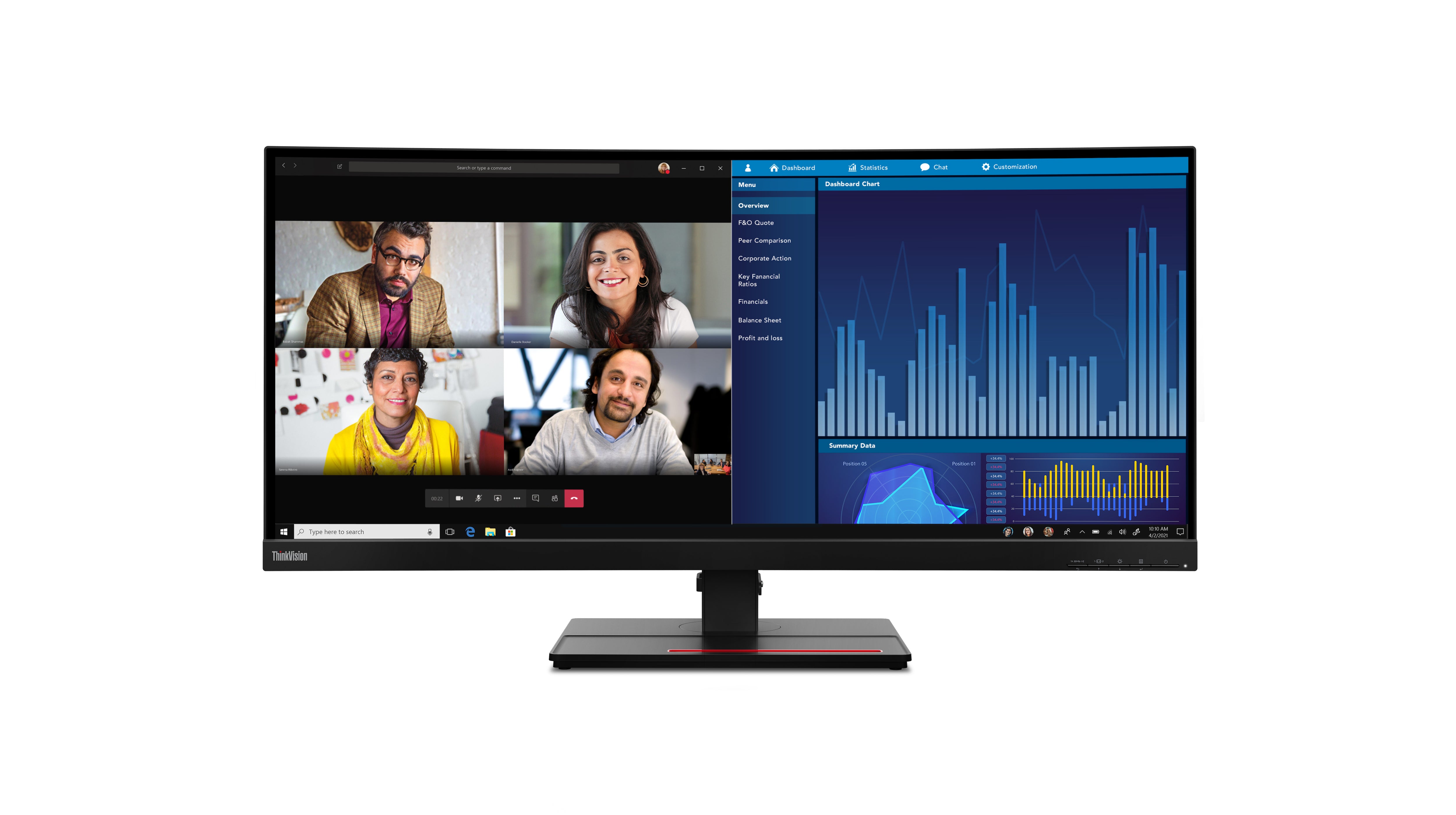  inkVision P34w-20 LED display 86,7 cm (34.1") 3440 x 1440 pixlar Wide Quad HD Svart Lenovo 63F2RAT3EU 0197532306721|19753230