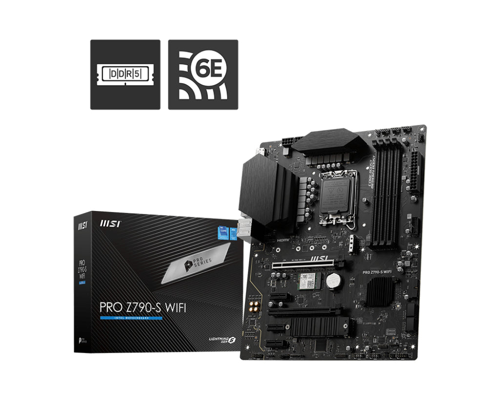  www.electricalstuff.se ElectricalStuff.se   MSI PRO Z790-S WIFI moderkort Intel Z790 LGA 1700 ATX MSI PRO Z790-S WIFI 471137