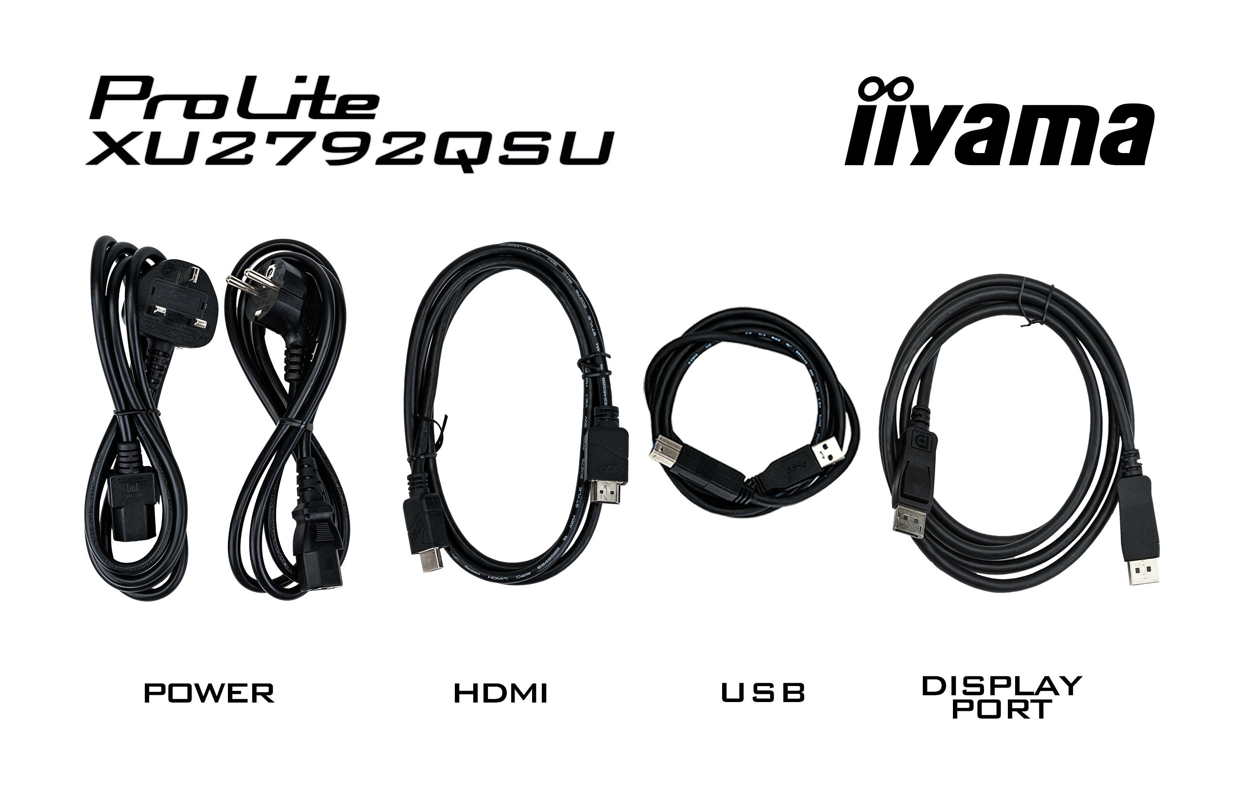  0 x 1440 pixlar Dual WQHD LED Svart iiyama XU2792QSU-B6 4948570122622 Platta Pc-Skärmar ProLite  PROLITE www.electricalstuff