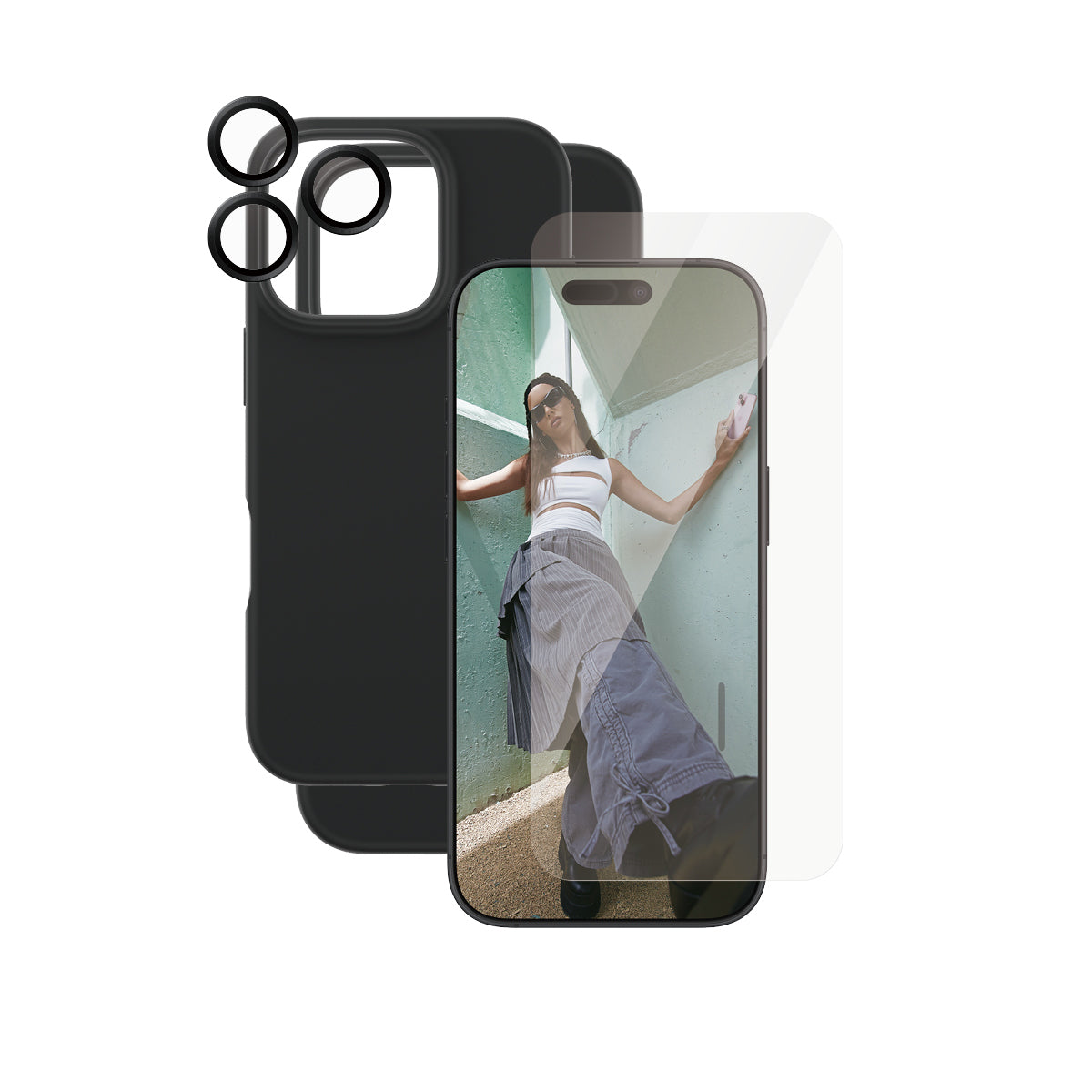  www.electricalstuff.se ElectricalStuff.se   PanzerGlass CARE by PG3-in-1 Bundle iPhone16 6.3 Pro PanzerGlass B1394+95876+958