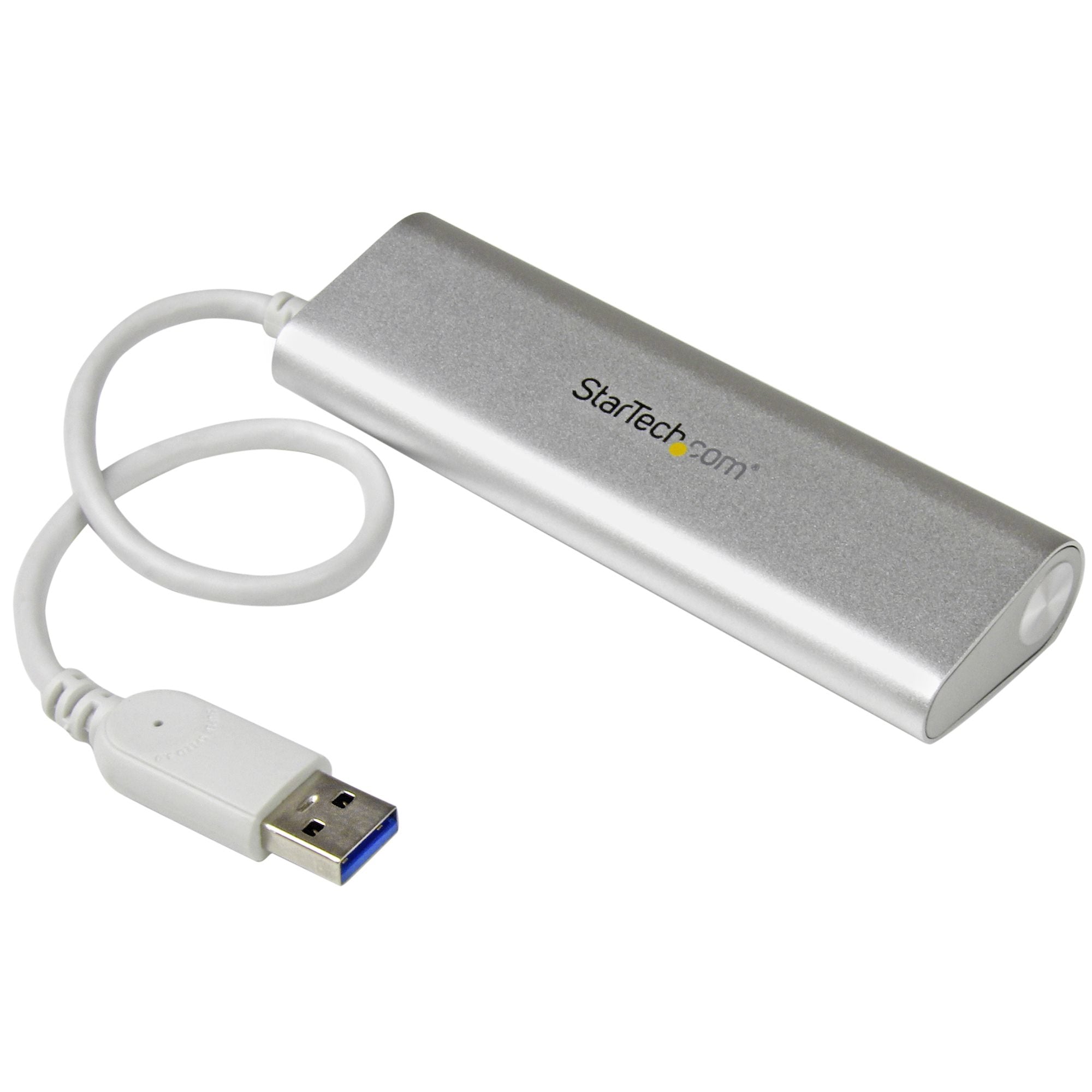  h.com ST43004UA 0065030861687|065030861687|4058829177706 Gränssnittshubbar   Bärbar USB 3.0-hubb med 4 portar och inbyggd ka